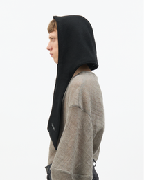 Black Wool Hood