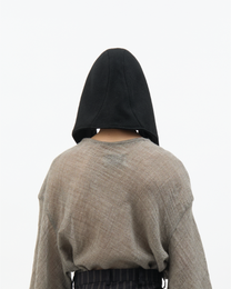 Black Wool Hood