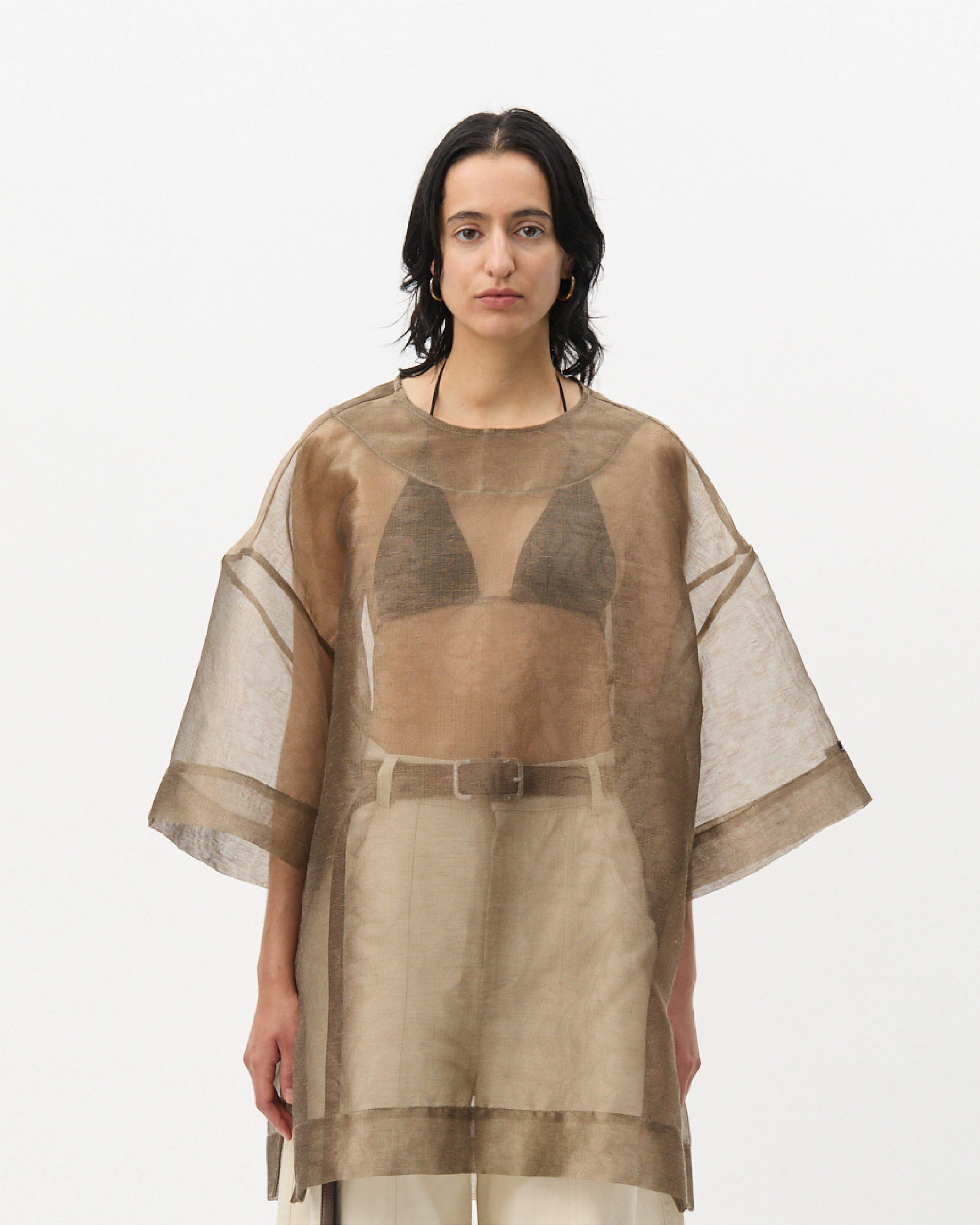 Espresso Damask Oversized Tee