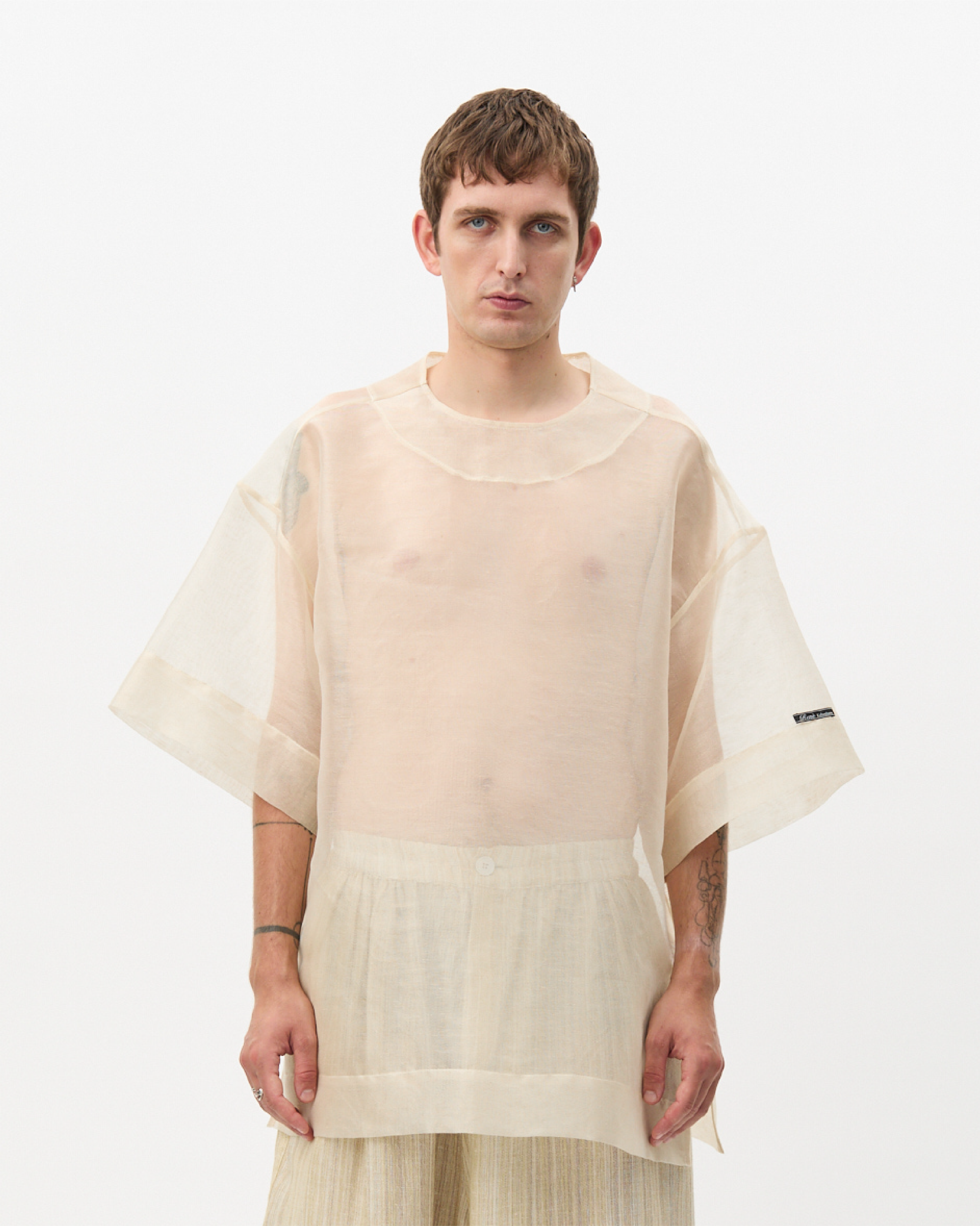 Champagne Damask Oversized Tee