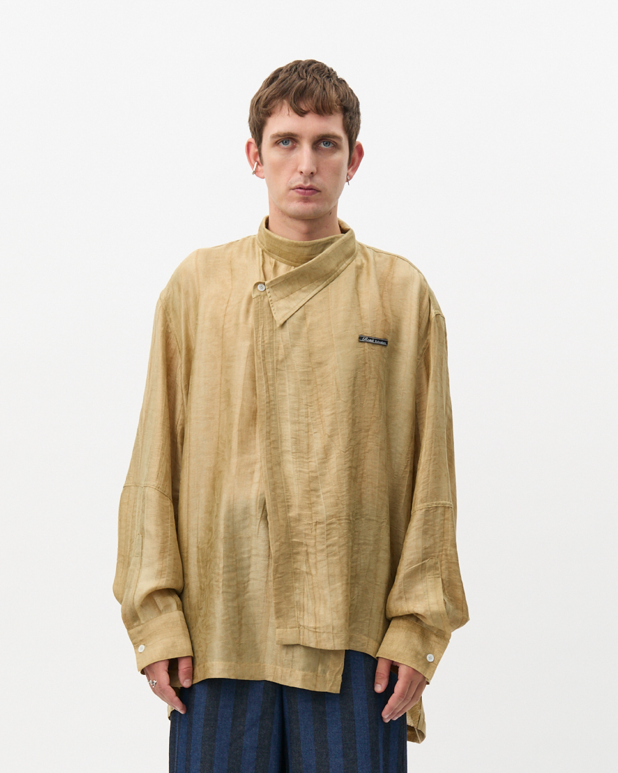 Golden Hour Jacquard Assymetric Shirt