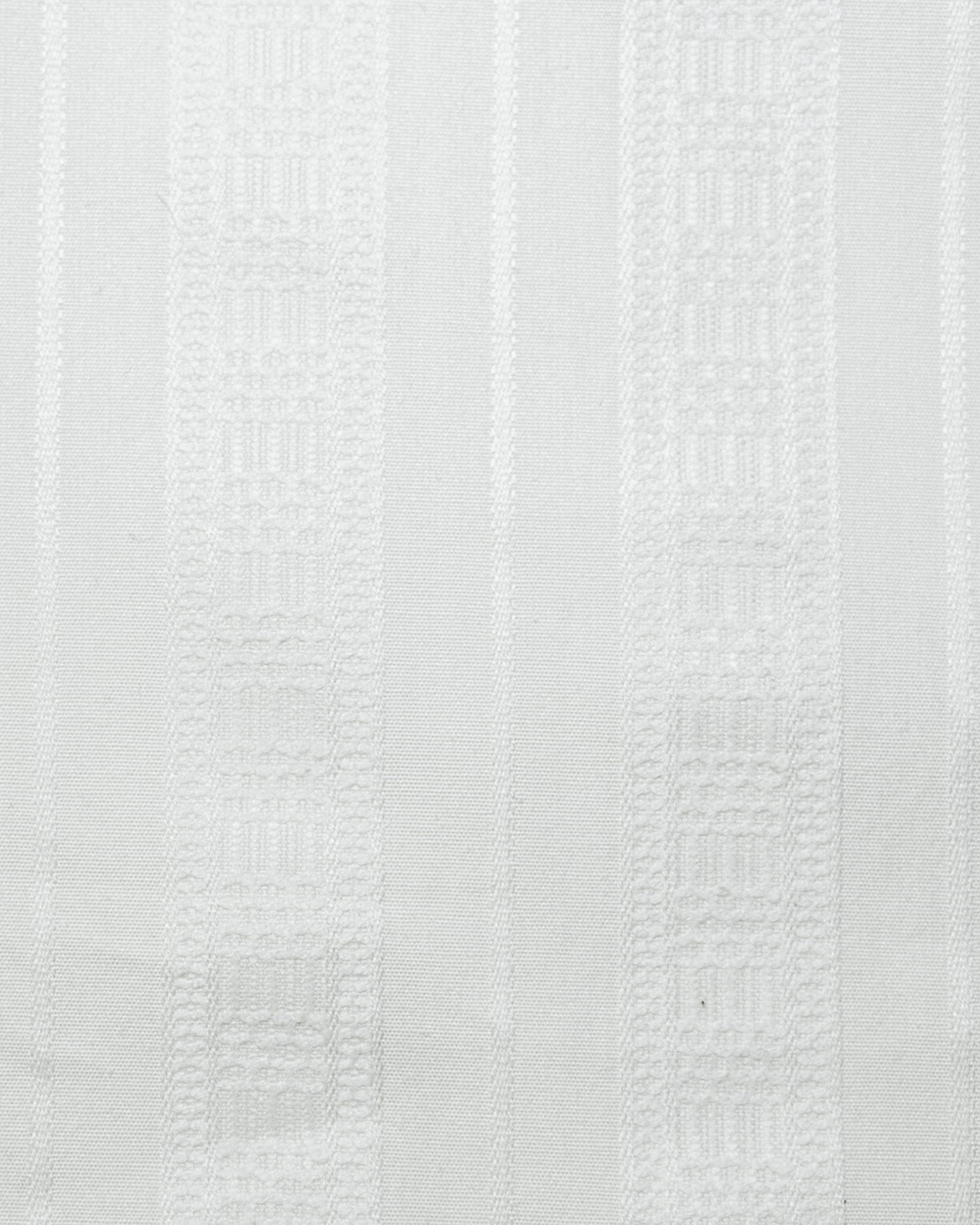 White Jacquard Pocket Shirt