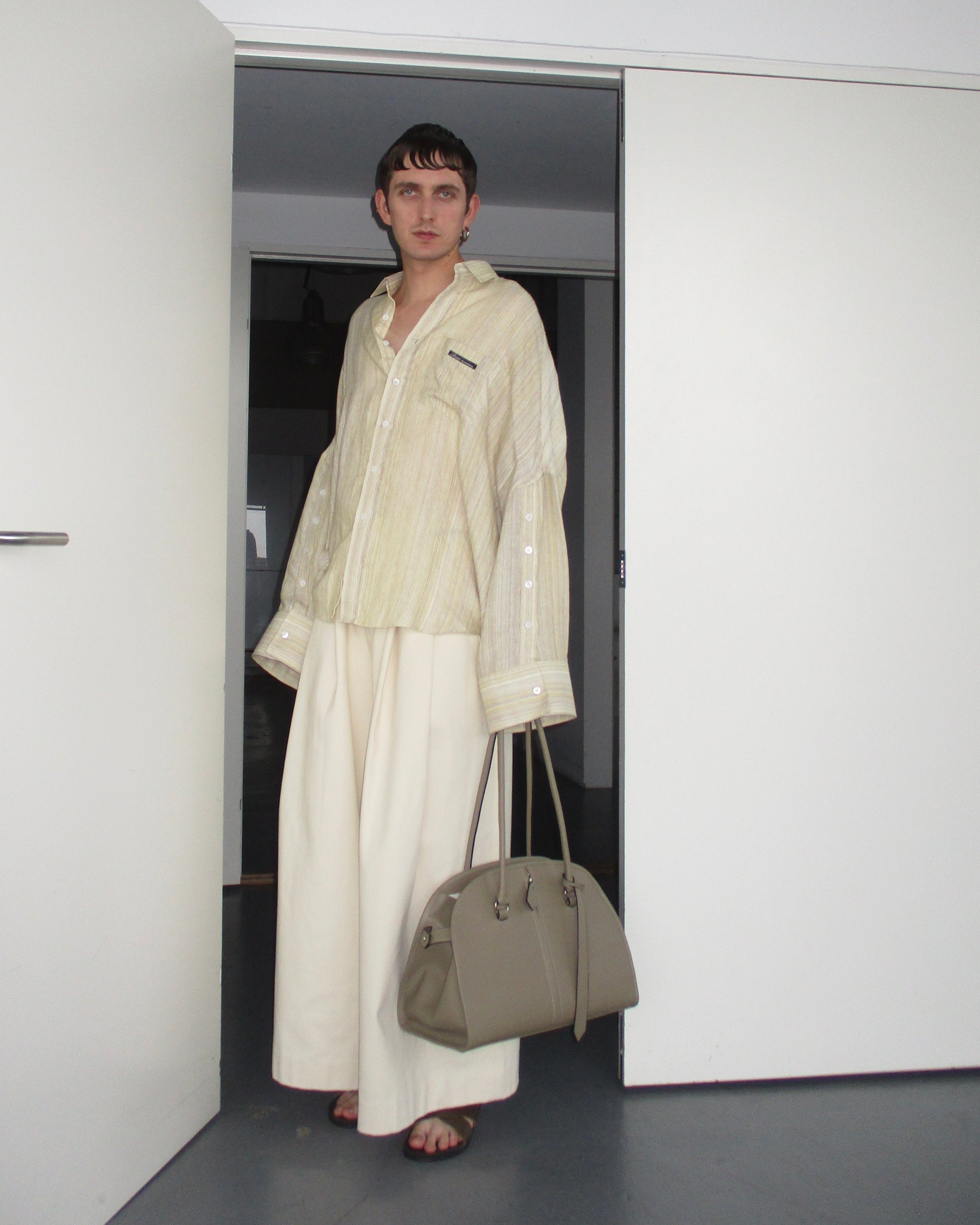 Seaside Fil-Coupé Three Placket Shirt