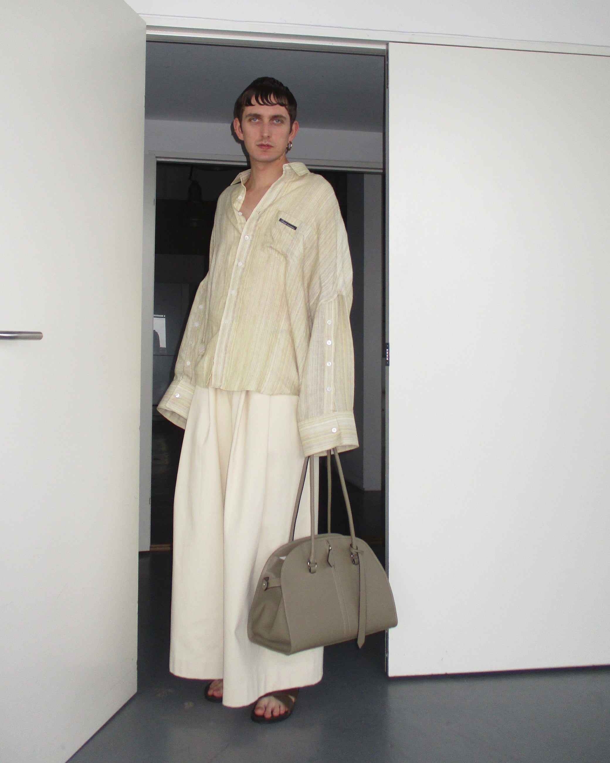 Seaside Fil-Coupé Three Placket Shirt