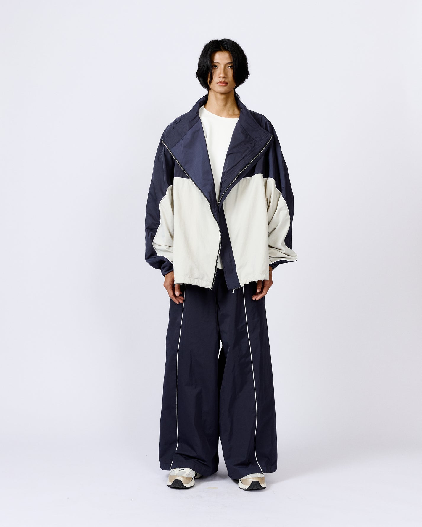 TWO TONE TRACK JACKET
