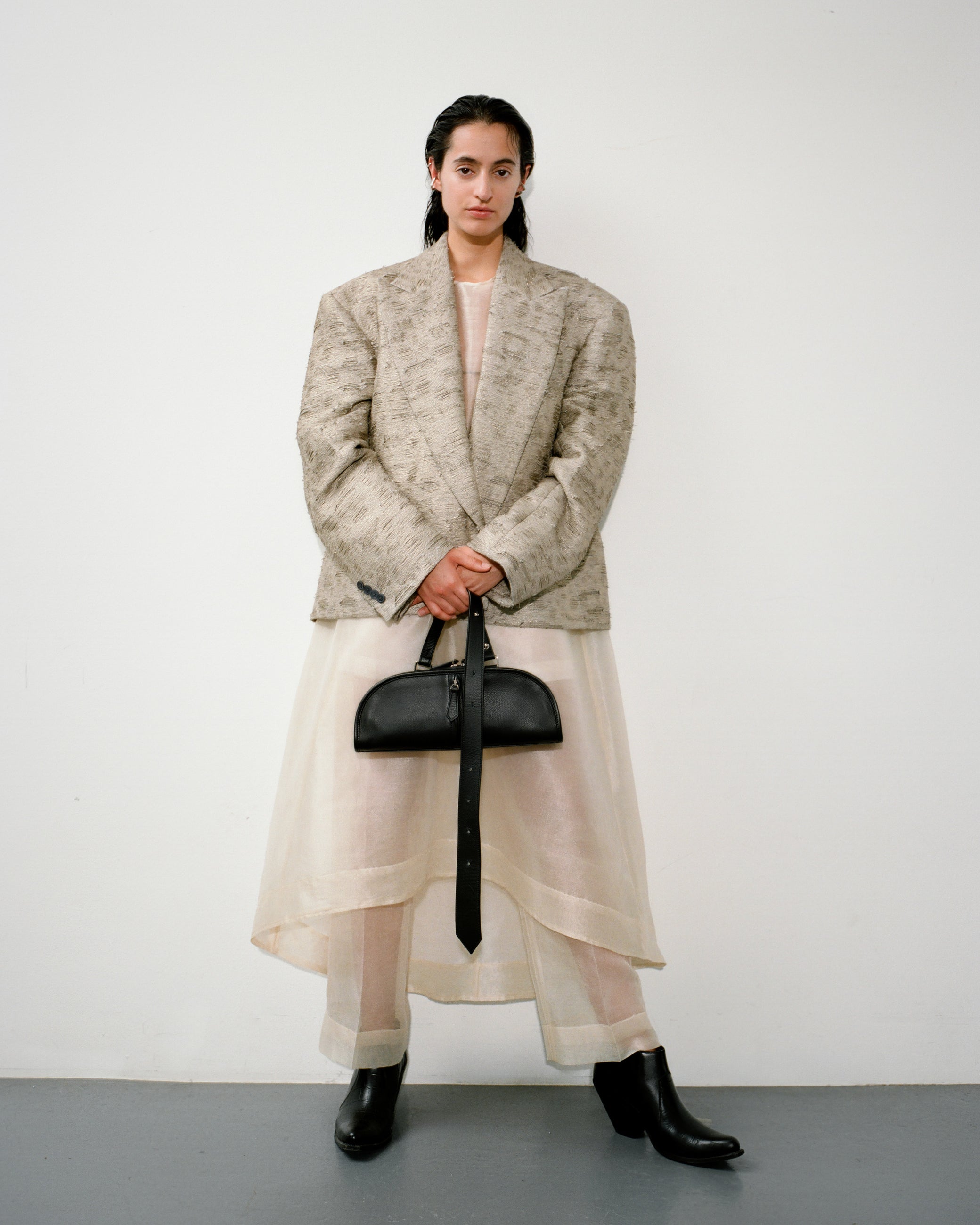 Antico Jacquard Cropped Blazer