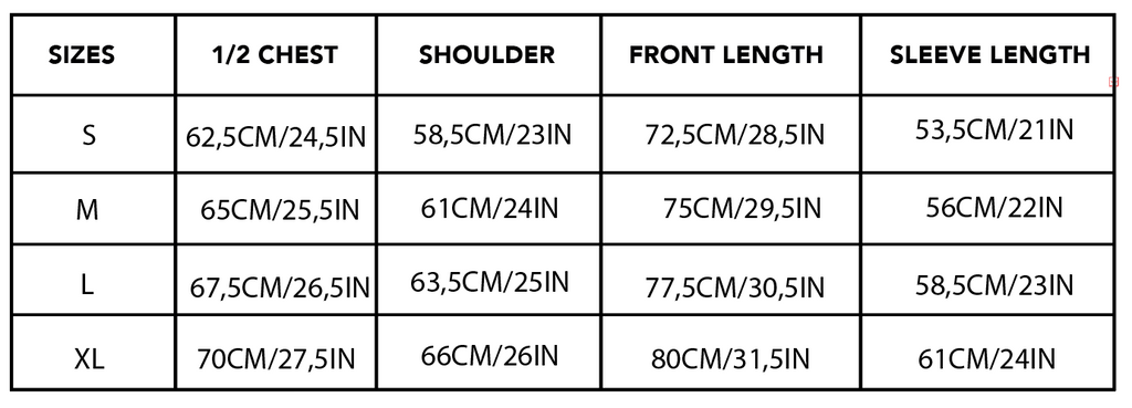 Size guide