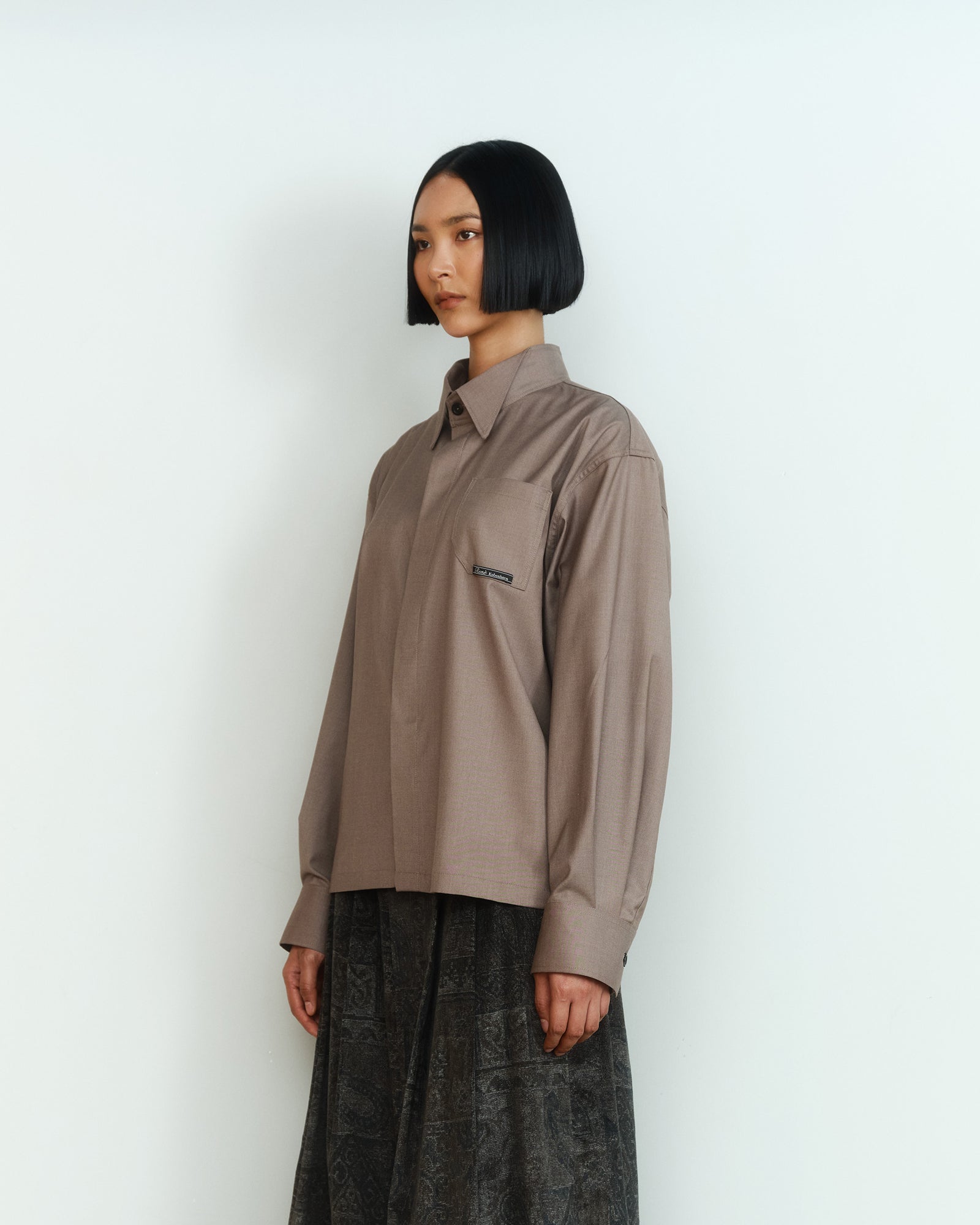 TUXEDO COLLAR SHIRT