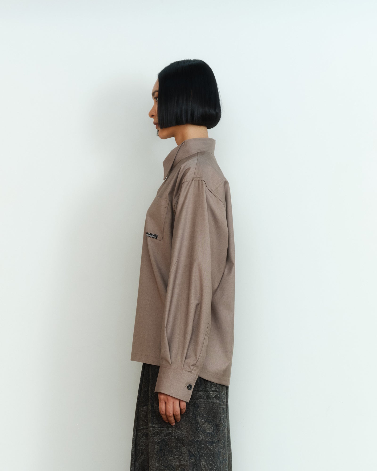 TUXEDO COLLAR SHIRT