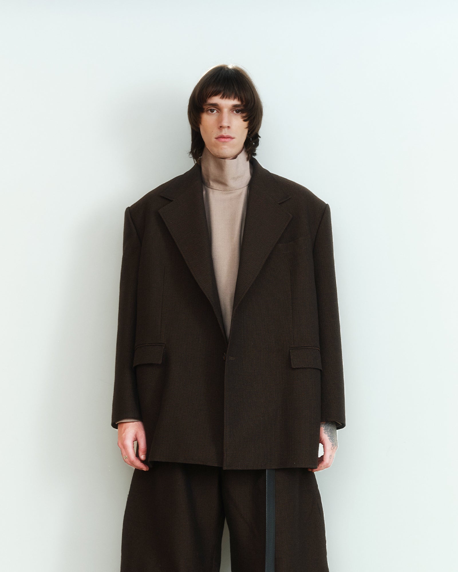 NOTCHED LAPEL OVERSIZED BLAZER