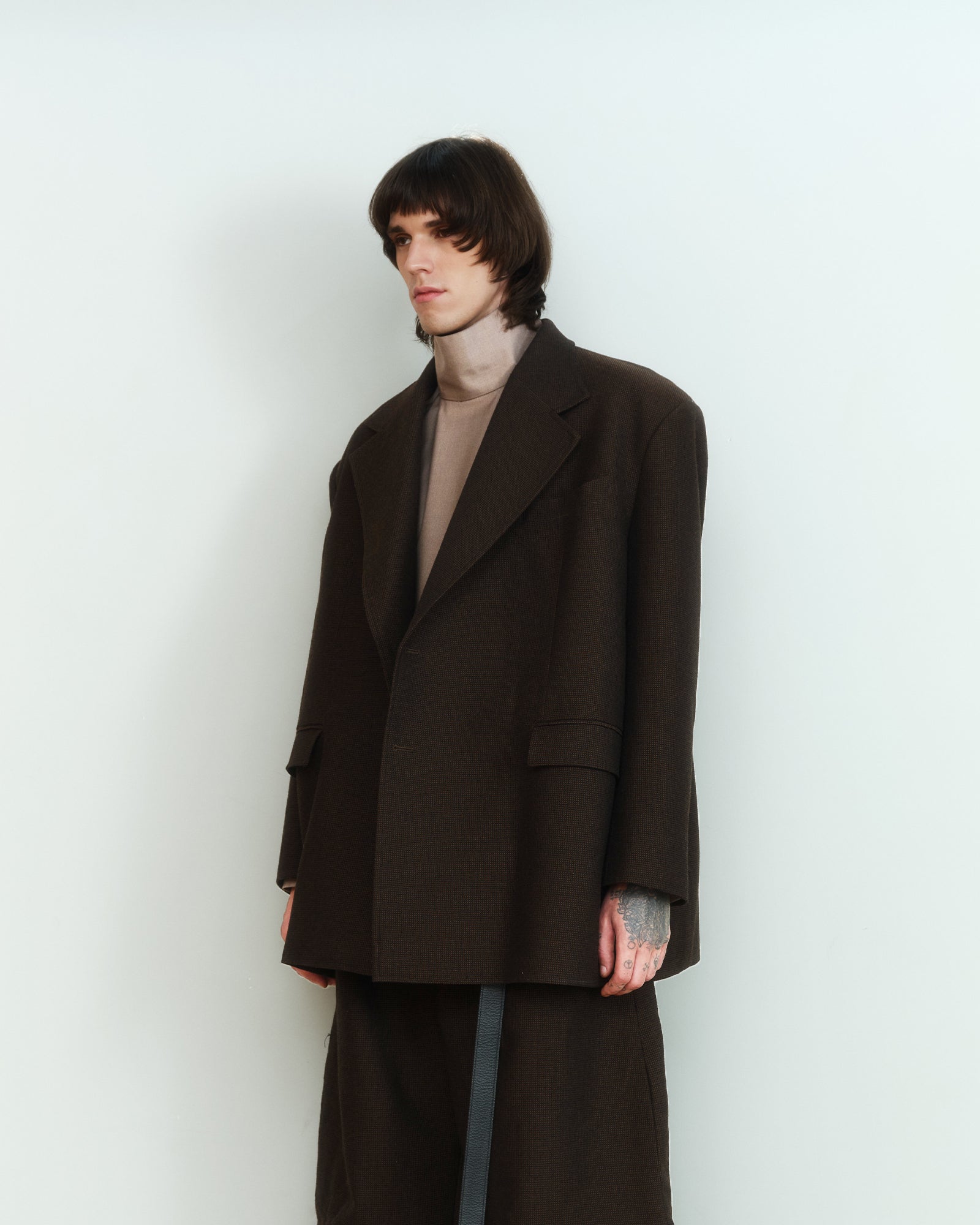 NOTCHED LAPEL OVERSIZED BLAZER