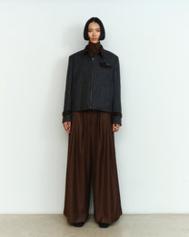 WOOL ZIP JACKET