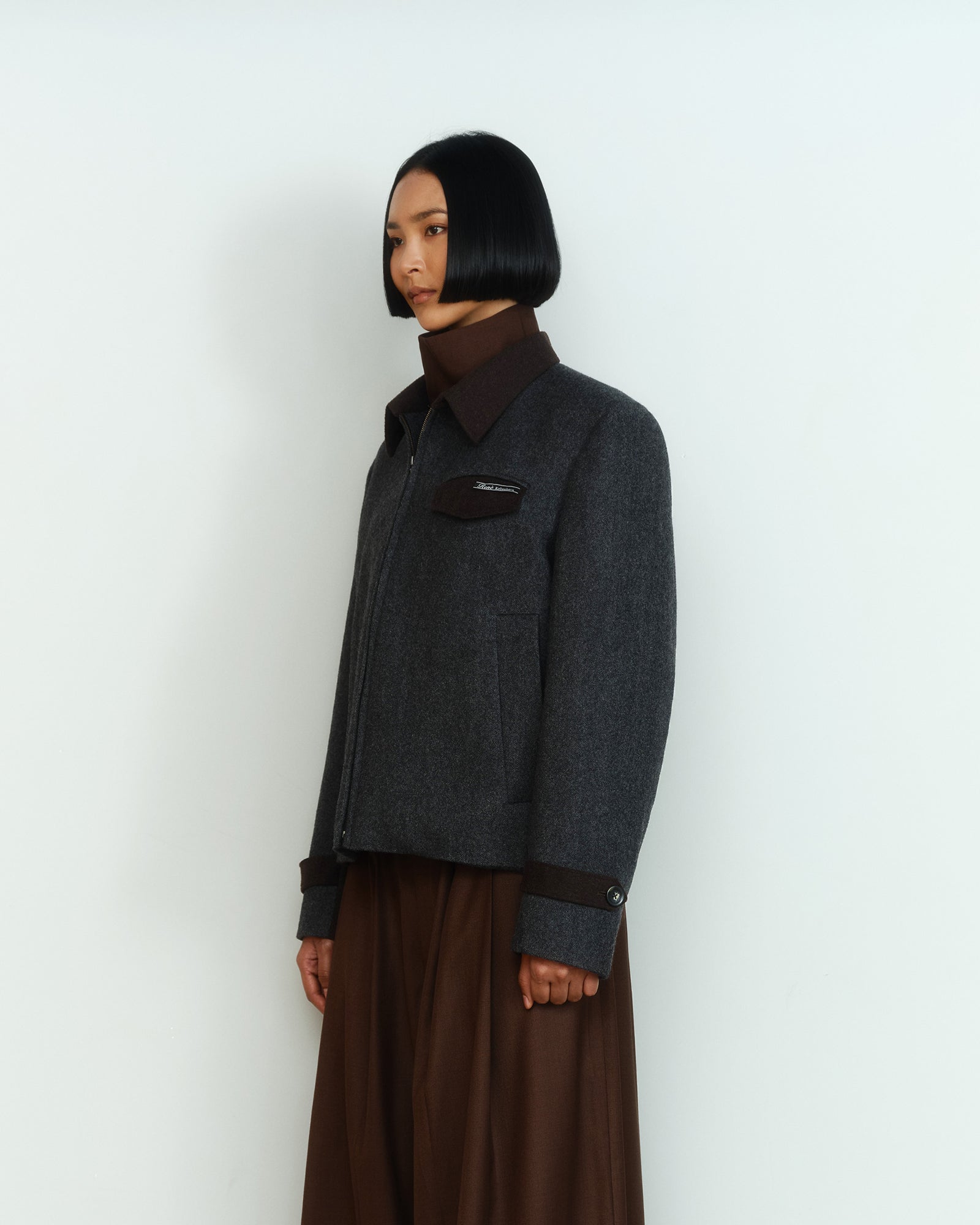WOOL ZIP JACKET
