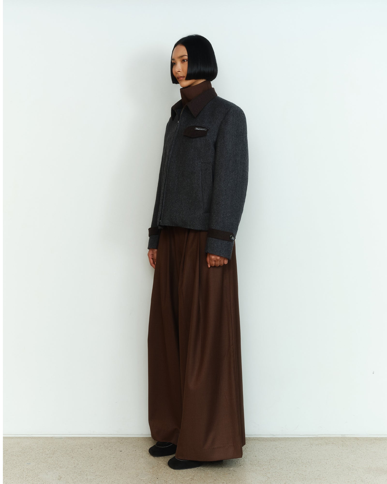 WOOL ZIP JACKET