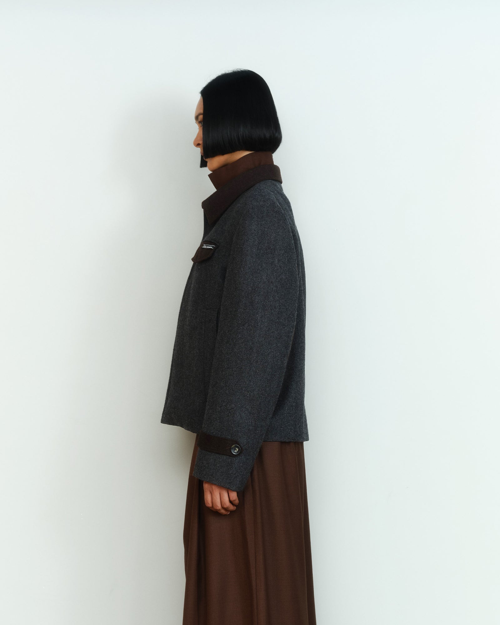 WOOL ZIP JACKET