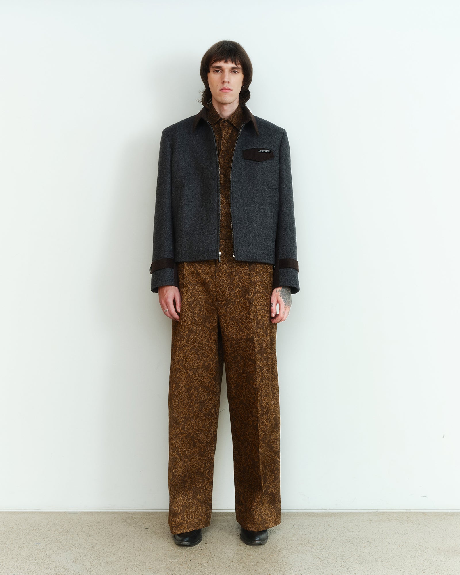 WOOL ZIP JACKET