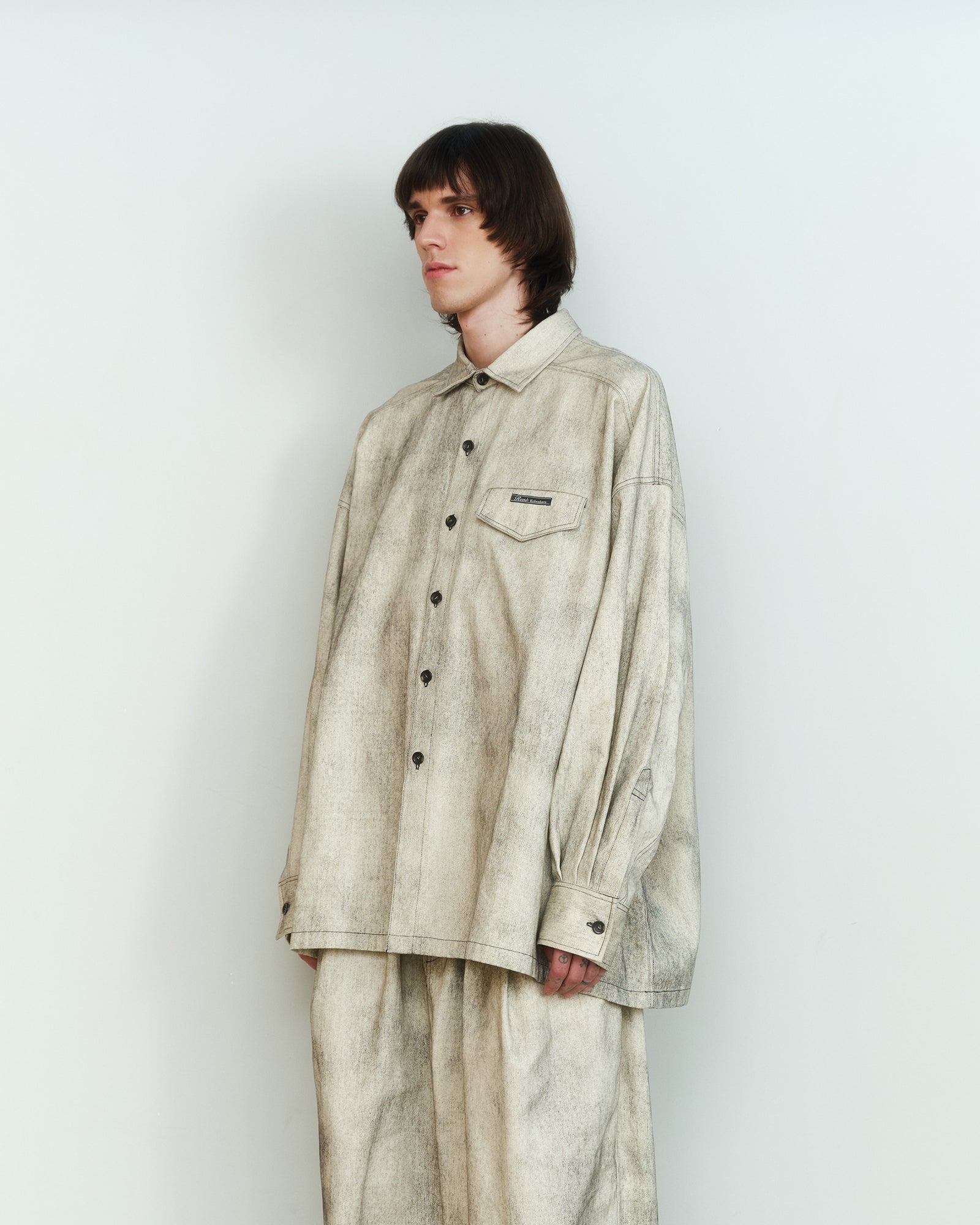ASH PAINTED DENIM OVERSHIRT