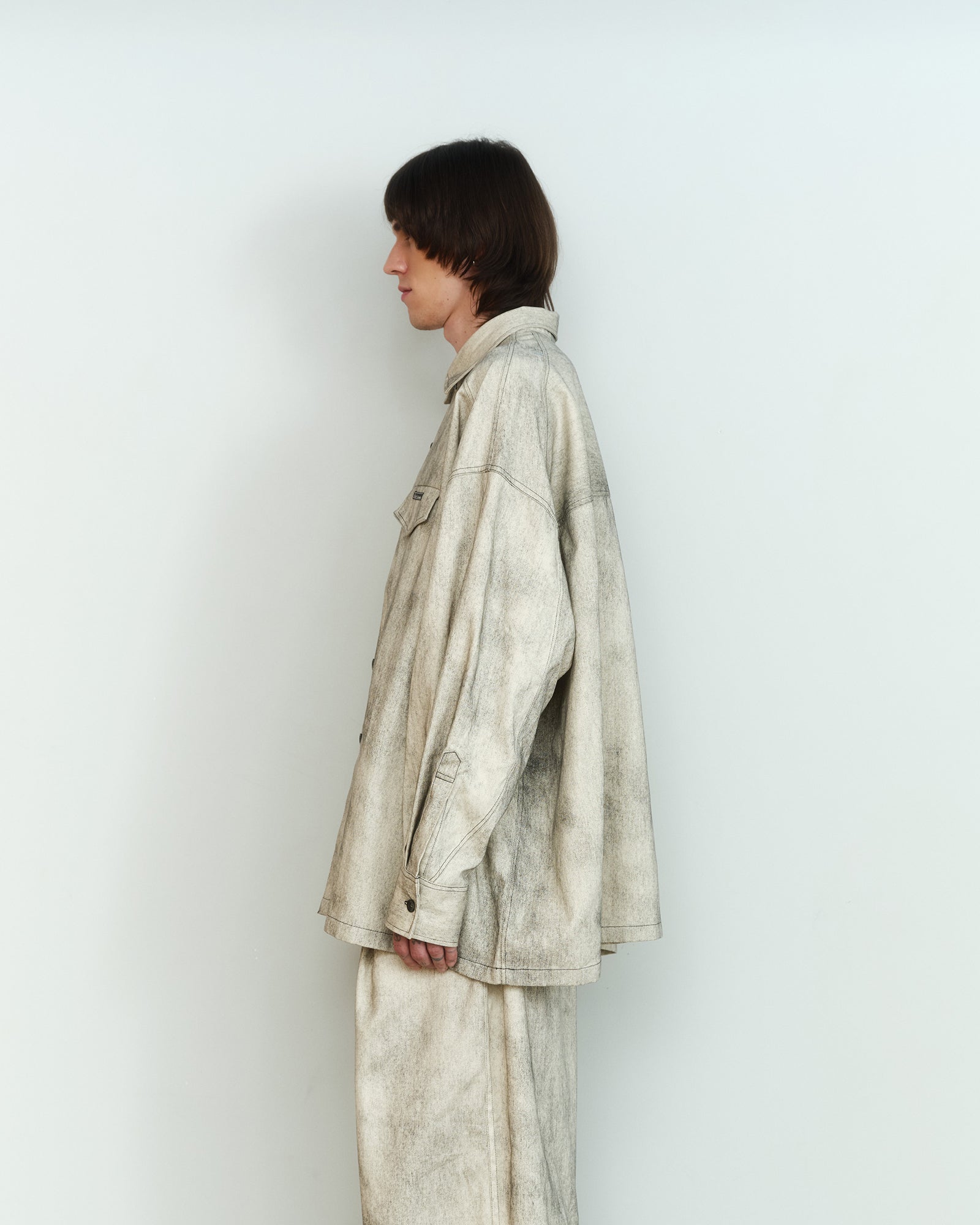 ASH PAINTED DENIM OVERSHIRT