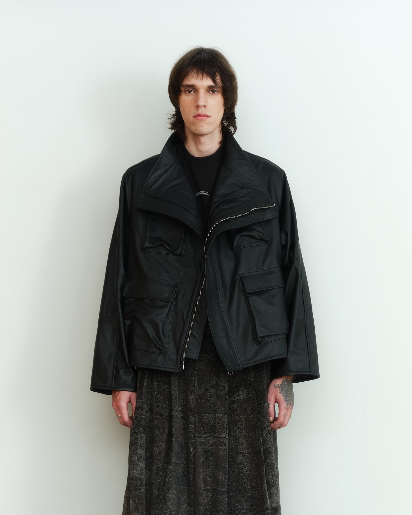 BLACK MASSIVE LEATHER JACKET